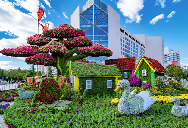 揭秘广场花坛的故事麻将胡了试玩带你(图3)